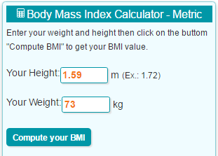 Calculate My Bmi For Cm And Kilograms