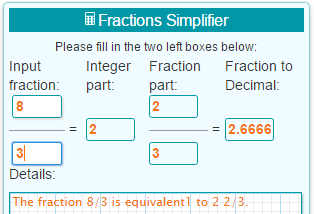 Fractions simplifier - Simplifying fractions calculator