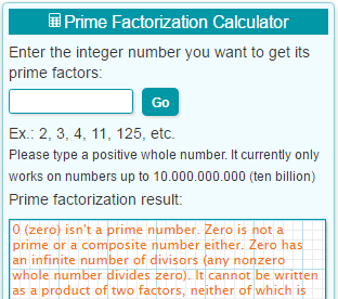 Prime Factorization Chart To 1000