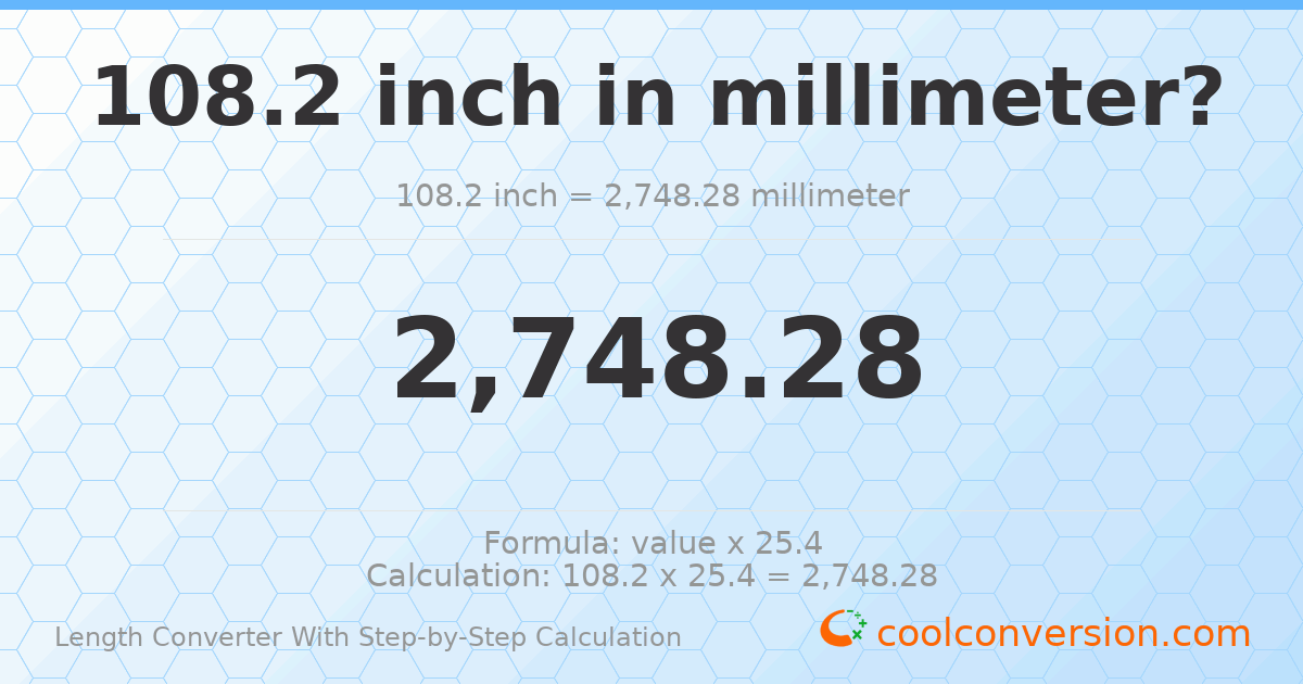 108.2 inches = 2748.28 millimeters