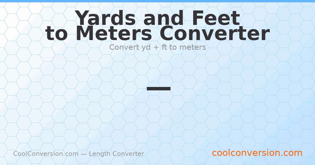 0 yd 0 ft to meters — 0 m
