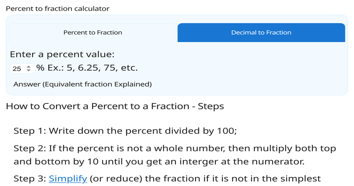 32 percent as a fraction