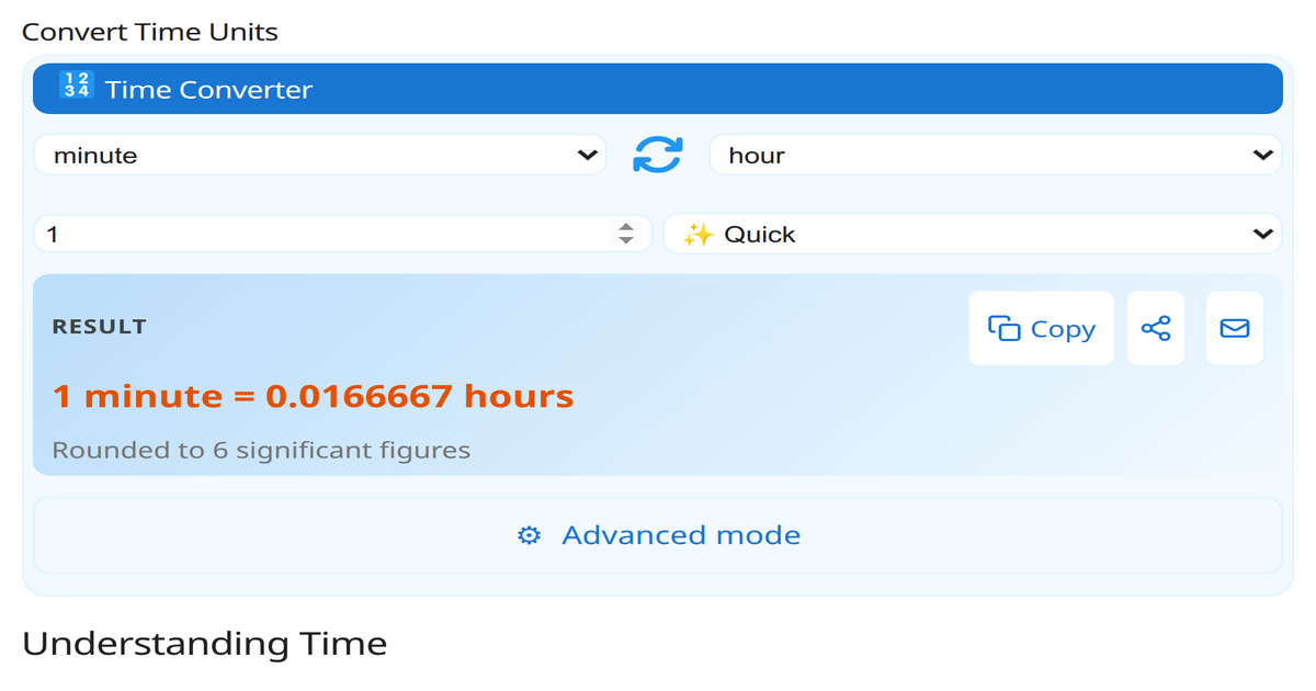 7 days = 1 week
